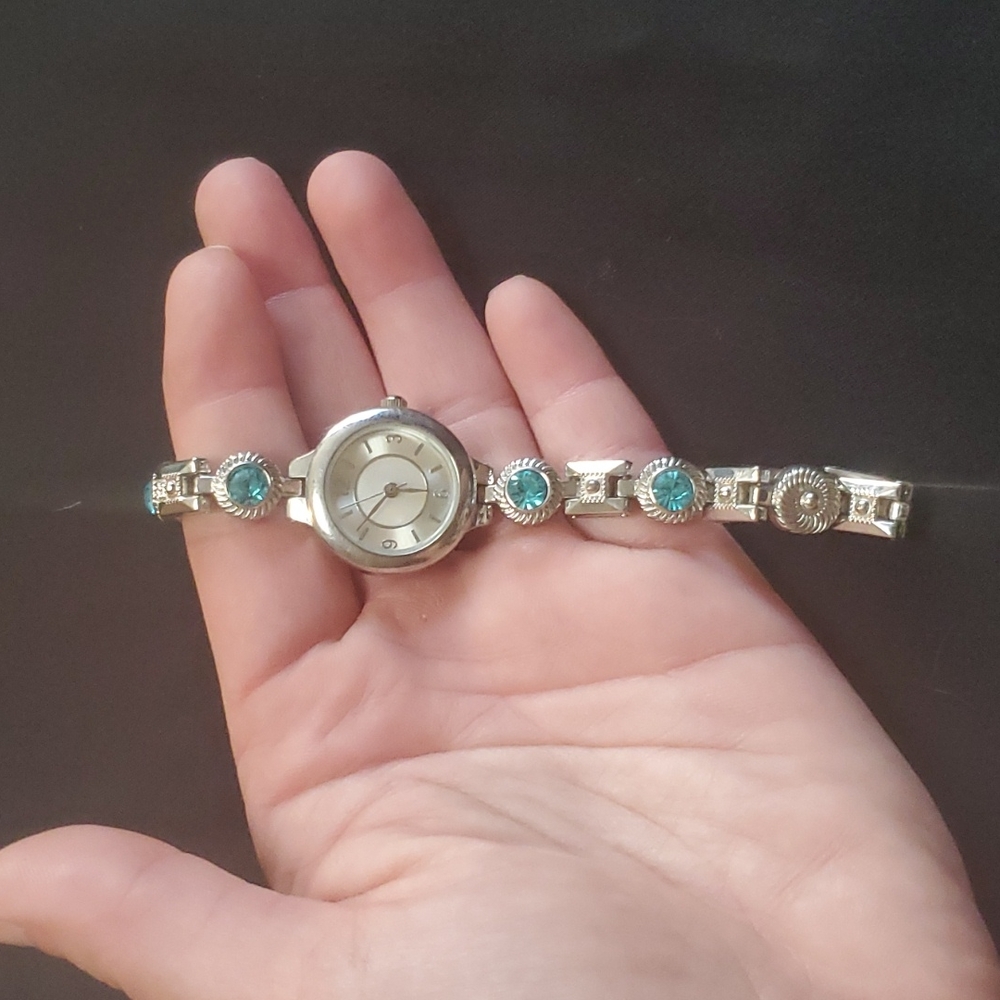 Women's watch blue gems